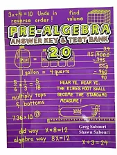 teaching textbooks pre algebra 2 0 used for sale