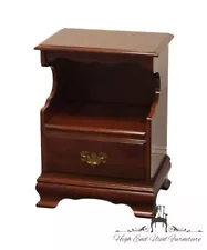 CRESENT FURNITURE Solid Cherry Traditional Style 20" Open Cabinet Nightstand