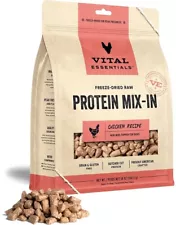 Vital Essentials Protien Mix In Chicken Freeze Dried Raw Topper For Dogs 18oz