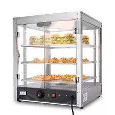 WeChef 20" Commercial Countertop Food 3-Tier Pizza Warmer with LED Adjustable