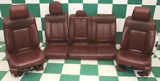 *NOTE* 09-14 F-150 Crew King Ranch Brown Heat Cool Power Buckets Backseat Seats