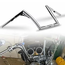 Rise 12" Ape Hangers Handlebar For Harley Sportster Softail Dyna Road Glide