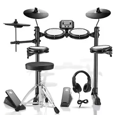 ð¥ Donner DED-80 Electric Drum Set Quiet Mesh Pad Electronic Drum Kit 180 Sounds