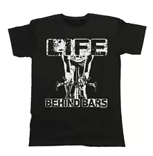 Life Behind Bars Cyclist Unisex T-Shirt Gift Cycle Clearance Sale Cycling Bike