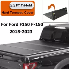 New Listing5.5FT 3-Fold Hard Truck Bed Tonneau Cover For 2015-2023 Ford F150 F-150 US Fedex