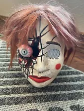 Scary Creepy Halloween Mask Horror Girl Ghost Doll Mask Death Eyeball