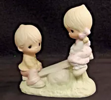 1977 Jonathan & David Precious Moments Figurine Titled "Love Lifted Me"