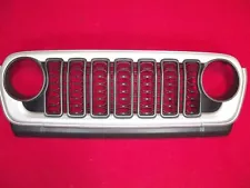 2018-2024 Jeep Wrangler JL & Gladiator JT Front Grille Grill Silver OEM