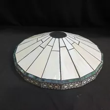 White Pearl Tiffany Style Stained Glass Lamp Shade