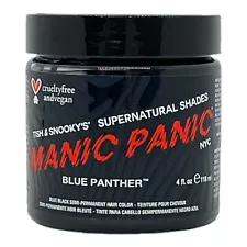 Manic Panic Semi-Permanent Hair Color Cream Blue Panther 4 Oz