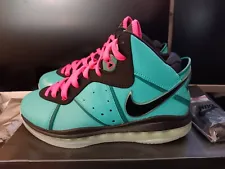 LeBron 8 Retro South Beach (2021) Size 9 Pre-owned.