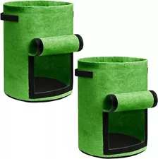 Perfect Gift Double Thickened Felt Potato Grow Containers with Handles & Access