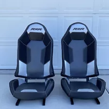 2 Polaris RZR XP 1000 XP Turbo Seats Black Silver White Xp Turbo Blem #6 EUC