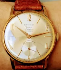 Gents 1950s Swiss GP Strad Geneve 17 Jewels AS 1130 Watch for Sale