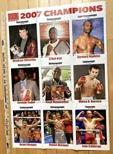 New Listing2007 Boxing Champions Poster Mayweather Klitschko Hopkins Barrera Calderon Bell