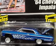 Revell 1964 Chevy Impala 1977 Monte Carlo 1981 Cadillac Lowrider Cars (3)