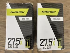 2-PACK Nishiki Mountain Bike Tire Inner Tube 27.5 x 1.9-2.125, 33mm Presto, PAIR