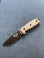 ESEE Model 3MIL Fixed Blade Knife Canvas Micarta - New In Box!