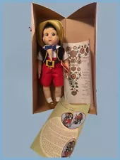 Vintage 1997 Lenci Italy Limited Edition Pinocchio In Box Cloth Doll MIB 18”