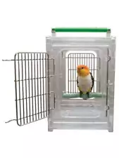 Bird Carrier Perch 'N Go Bird Travel Cage, Parrot Travel Cage With Perch