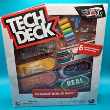 Tech Deck Sk8ShOP Bonus Pack-World Edition Limited Series~REAL SKATEBOARDS~NEW!