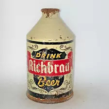 Richbrau crowntainer cone top beer can