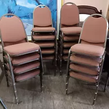 Restaurant Upholstered Banquet Chair, Good Condition. 18 Available