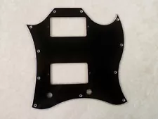 BLACK FULL FACE SIZE 3 PLY PICKGUARD FOR GIBSON SG STANDARD