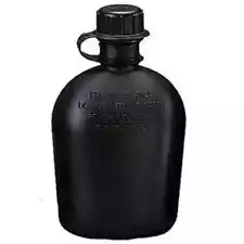 US Military Black Water Canteen - Gov't Issue 1 Quart Plastic Canteen - NEW