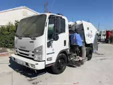 2016 Isuzu NPR Diesel Schwarze Gale Force Parking Street Sweeper Truck bidadoo