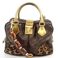 Louis Vuitton M95284 Adele Monogram Leopard Handbag Shoulder Bag Print r36_0908