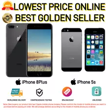 【Hot Sale】Apple iPhone 8 Plus|iPhone 5s-16GB|64GB-ALL COLORS Unlocked-Excellent