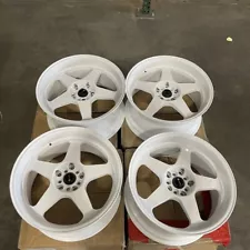 Used 19x9.5 Vors SP1 5x100/5x120 35 73.1 White Wheels set(4)