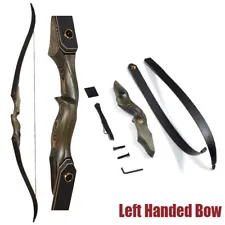 60" Archery Left Handed Takedown Recurve Bow for Adult Hunting&Target Practice