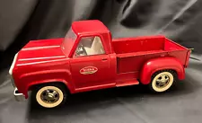 Vintage TONKA Pressed Steel Red Step Side Pickup Truck (1960's) - 100% Original!