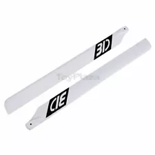 430mm Carbon Fiber Main Blades White for RC Helicopter 3D Model Flyer Propeller