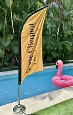 Rare Authentic Veuve Clicquot Banner Feather Flag, Sail Boat, Never Used Outside