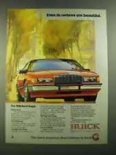 1988 Buick Regal Ad - Even Its Reviews are Beautiful