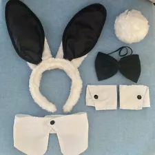 6-Piece Playboy Bunny Costume Accessories Bundle