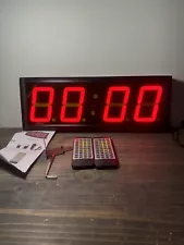 Large Huge & Digital Display 4" Digits LED Countdown Timer With Remote - 140