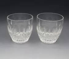 WATERFORD CRYSTAL 2005 COLLEEN SHORT LOT OF 2 OLD FASHIONED GLASSES