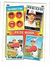 LOT OF 5-1986 TOPPS THE PETE ROSE YEARS 1963-6 CINCINNATI REDS CARD #2