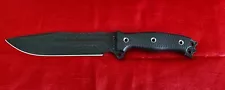 Busse Combat Hellrazor 2, INFI Steel, Blk Blade/ Blk G10 Handle, Custom Sheath.