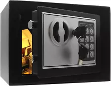 Key and Electronic Security Safe Box Digital Deposit Box for Home Office Hotel