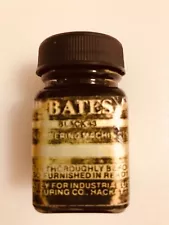 Bates black 43 ink for numbering machine or stamper, preowned