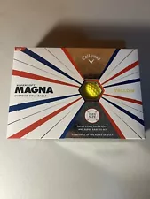 Callaway Yellow OverSize Golf Ball SUPER SOFT MAGNA 1 dozen 12 pcs New In Box