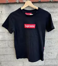 Supreme Box Logo T Shirt Black Sz SMALL Made In Canada Short Sleeve Tee Shirt