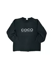 New ListingChanel Tshirt Coco Vintage 90s Single Stitch Faded Designer Promo Large Black