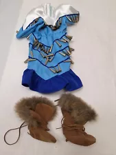 Retired Jingle Dress & Winter Boots for Kaya American Girl China 2000s As-Is