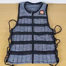 Hyperwear Hyper Vest PRO Weighted Vest Small Blk/Silver Weights included 10 Lbs